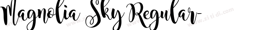 Magnolia Sky Regular字体转换